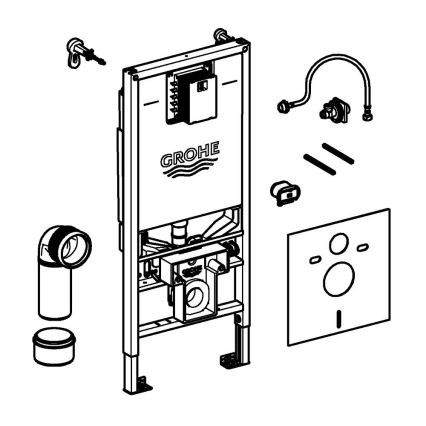 GROHE 36509SH0 - Sprchové WC Sensia súprava 4 v 1 RAPID SLX 1,13 m