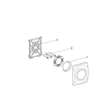 GROHE 37018SH0 - Ovládacie tlačidlo SURF 116 × 144 mm biela