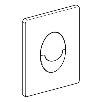 GROHE 38505000 - Splachovacie tlačidlo SKATE AIR 156 × 197 mm lesklý chróm