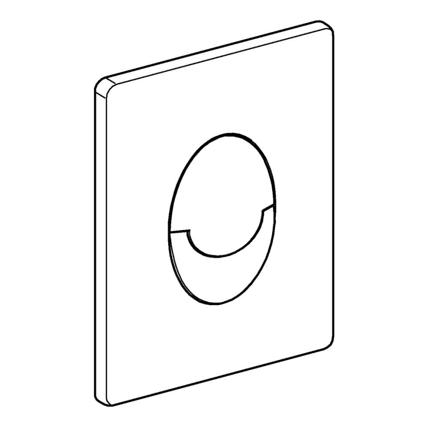 GROHE 38505000 - Splachovacie tlačidlo SKATE AIR 156 × 197 mm lesklý chróm