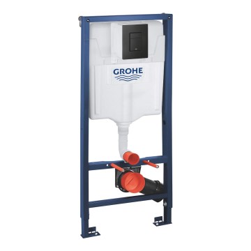 GROHE 38811KF0 - 3v1 súprava pre WC SOLIDO, 1,13 m, čierna