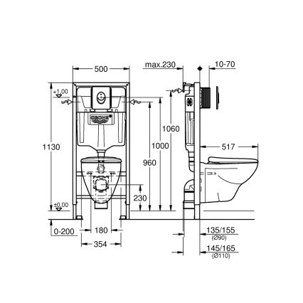 GROHE 39192000 - Sada 4 v 1 SOLIDO 1,13 m durobiela
