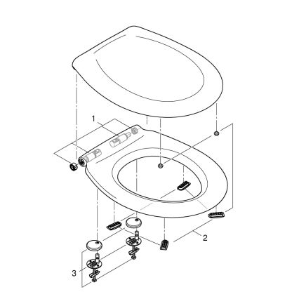GROHE 39493000 - WC sedadlo BAU CERAMIC duro-biela