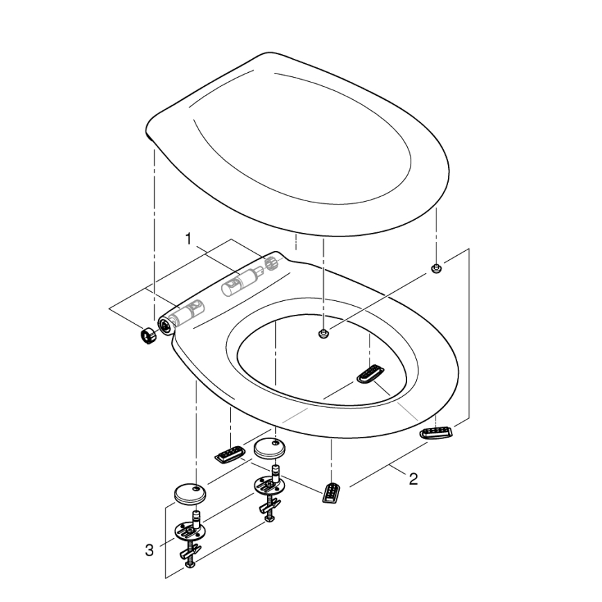 GROHE 39493000 - WC sedadlo BAU CERAMIC duro-biela