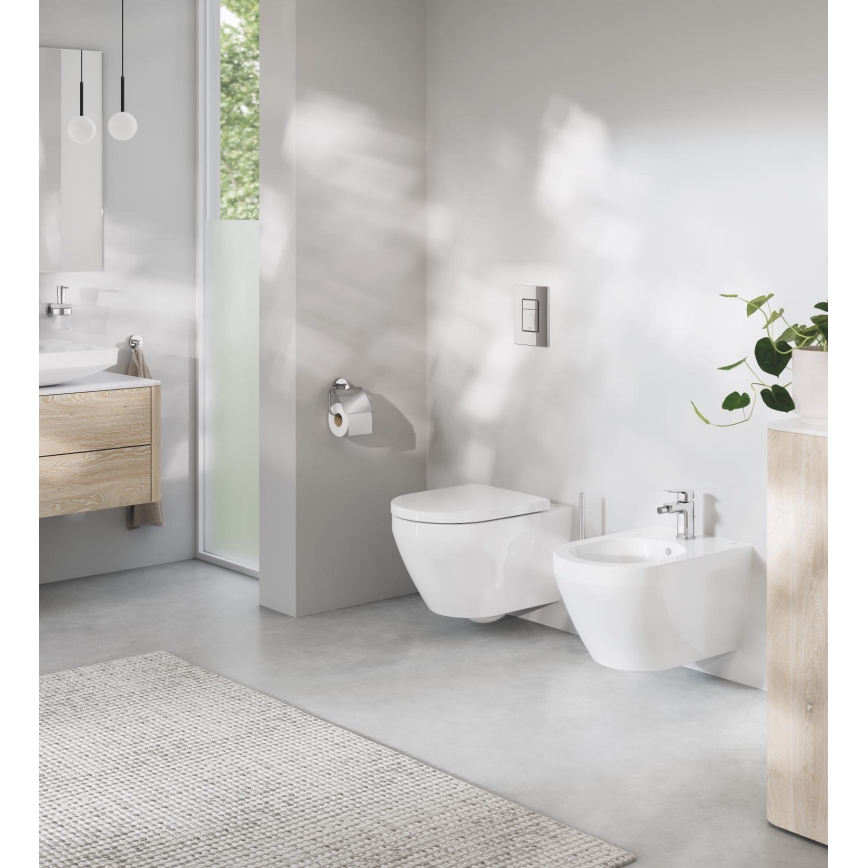 GROHE 40374001 - Sada na čistenie WC ESSENTIALS 12,1 x 39,8 cm chróm
