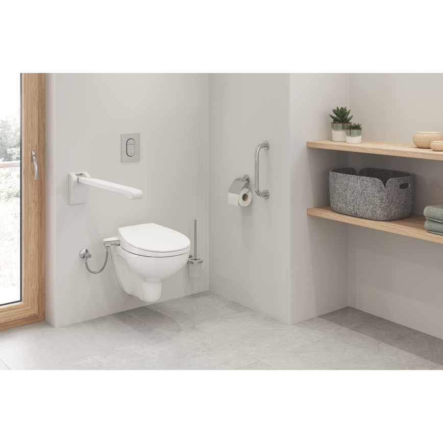 GROHE 40374001 - Sada na čistenie WC ESSENTIALS 12,1 x 39,8 cm chróm