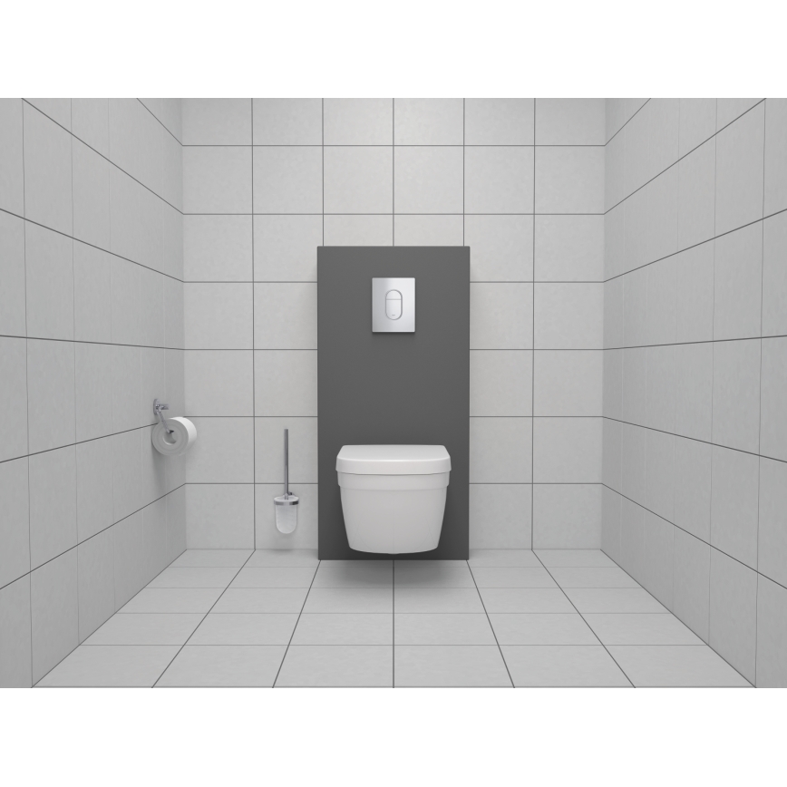GROHE 40374001 - Sada na čistenie WC ESSENTIALS 12,1 x 39,8 cm chróm