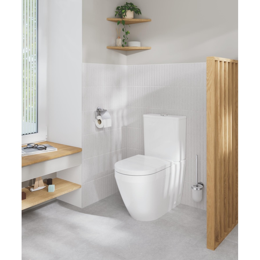 GROHE 40374001 - Sada na čistenie WC ESSENTIALS 12,1 x 39,8 cm chróm