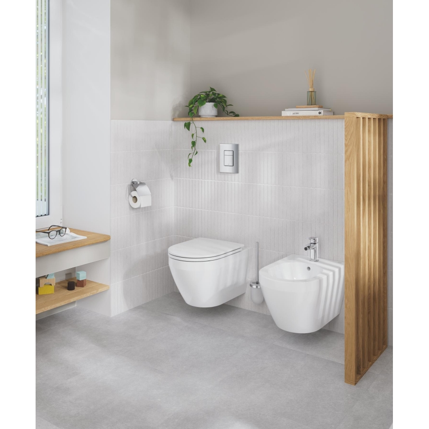 GROHE 40374001 - Sada na čistenie WC ESSENTIALS 12,1 x 39,8 cm chróm