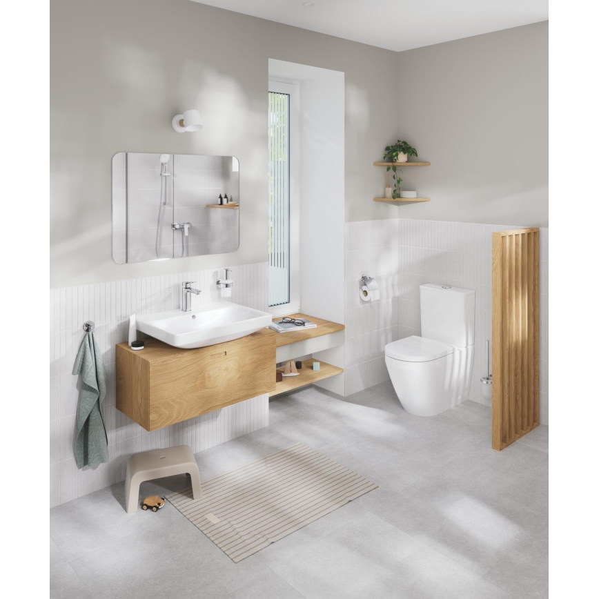 GROHE 40374001 - Sada na čistenie WC ESSENTIALS 12,1 x 39,8 cm chróm