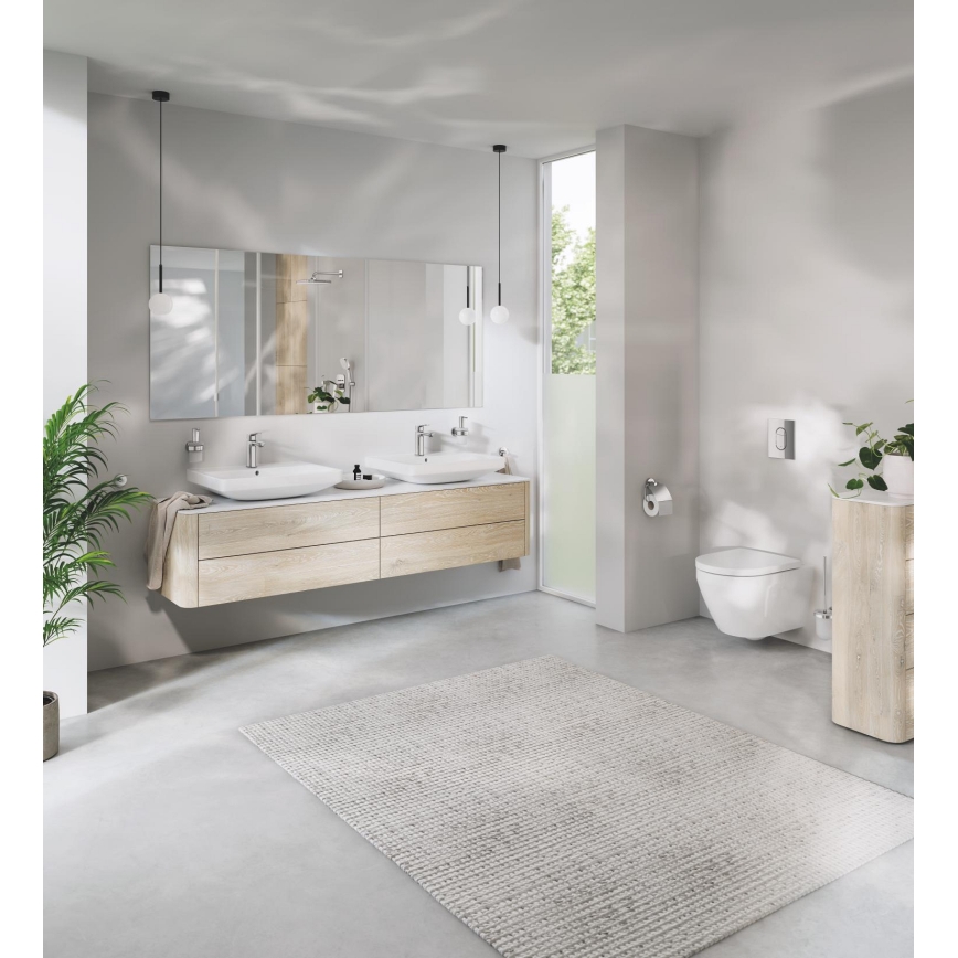 GROHE 40374001 - Sada na čistenie WC ESSENTIALS 12,1 x 39,8 cm chróm