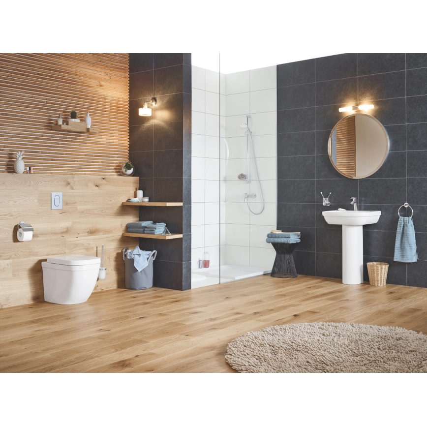 GROHE 40374001 - Sada na čistenie WC ESSENTIALS 12,1 x 39,8 cm chróm