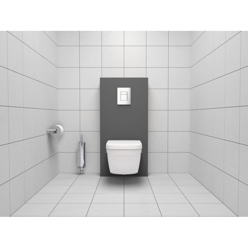 GROHE 40374001 - Sada na čistenie WC ESSENTIALS 12,1 x 39,8 cm chróm