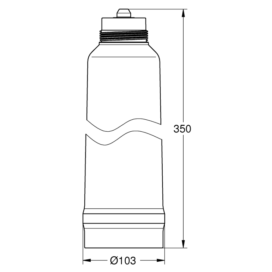 GROHE 40412001 - Filter GROHE BLUE 429 mm biela