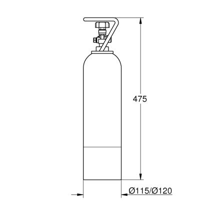 GROHE 40423000 - Štartovacia sada GROHE BLUE 2 kg CO2 nerezová fľaša