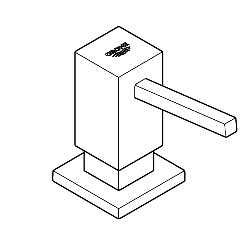 GROHE 40535AL0 - Dávkovač tekutého mydla COSMOPOLITAN 500 ml grafitový