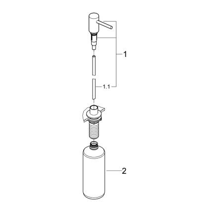 GROHE 40535GN0 - Dávkovač na mydlo COSMOPOLITAN 500 ml, zlatý