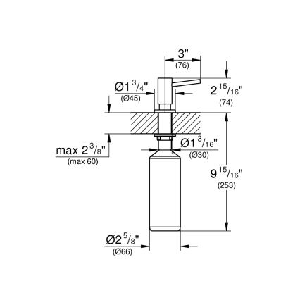 GROHE 40535GN0 - Dávkovač na mydlo COSMOPOLITAN 500 ml, zlatý