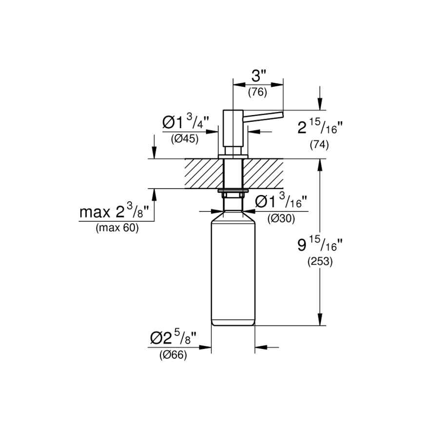GROHE 40535GN0 - Dávkovač na mydlo COSMOPOLITAN 500 ml, zlatý