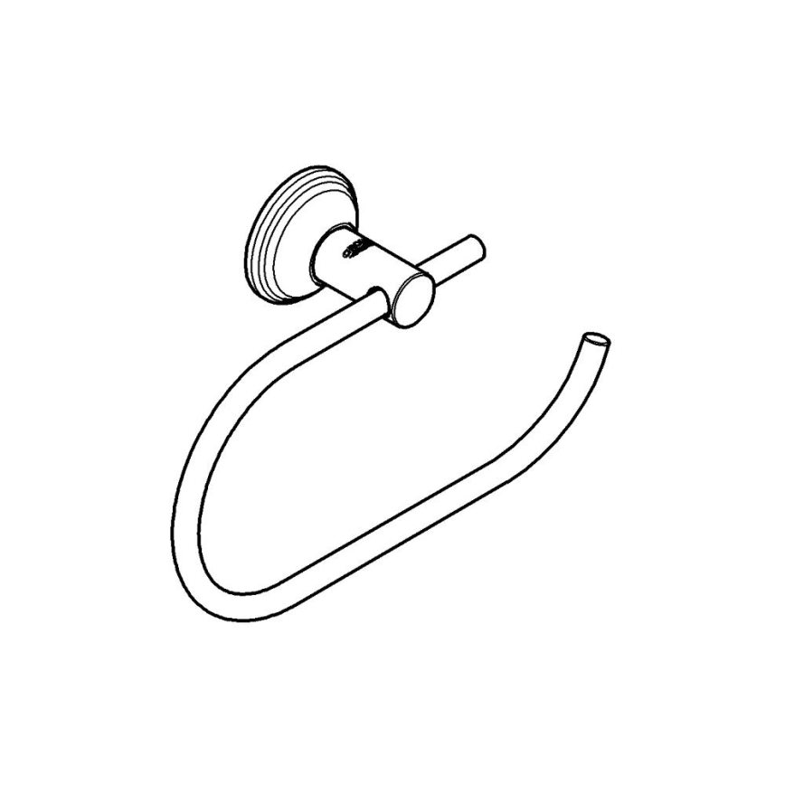 GROHE 40657001 - Držiak toaletného papiera ESSENTIALS AUTHENTIC lesklý chróm