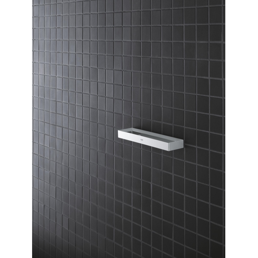 GROHE 40766000 - Držiak na uteráky SELECTION CUBE 25 × 6 × 1,5 cm lesklý chróm