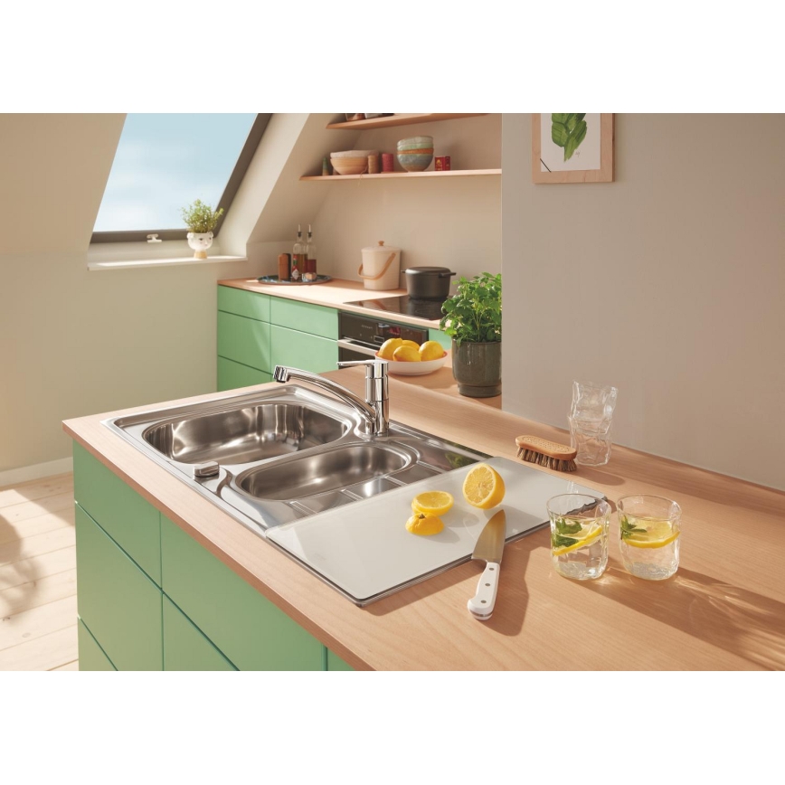 GROHE 40786L00 - Sklenená doska 450 × 240 × 19 mm biela