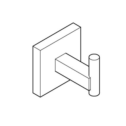 GROHE 40961000 - Vešiak na župan START CUBE, lesklý chróm