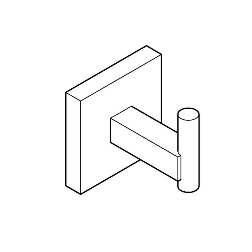 GROHE 409612430 - Háčik START CUBE 5,4 × 5,4 × 6 cm čierna