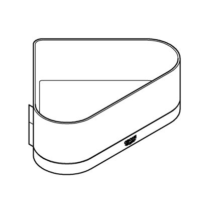 GROHE 41038000 - Rohová sprchová vanička SELECTION lesklý chróm