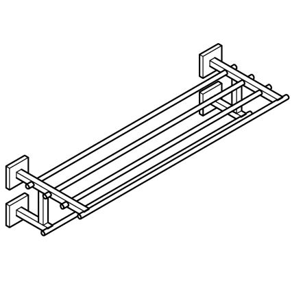 GROHE 41099DC0 - Držiak 210 x 600 nerezová oceľ