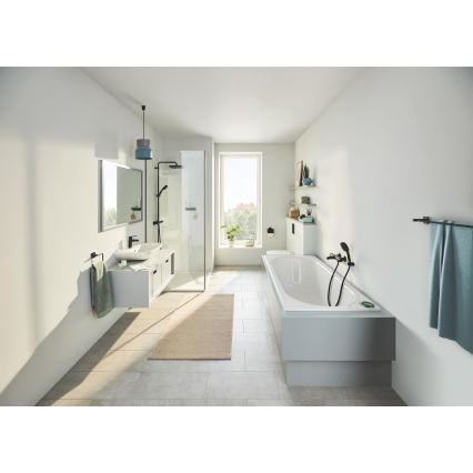 GROHE 411042430 - Dvojramenný držiak na uteráky START CUBE 654 mm čierny
