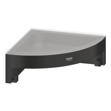 GROHE 411062430 - Rohová polička do sprchy ESSENTIALS 250 × 250 mm čierna
