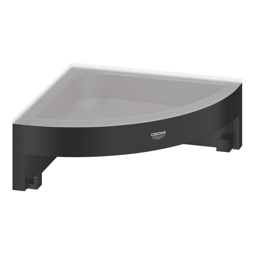 GROHE 411062430 - Rohová polička do sprchy ESSENTIALS 250 × 250 mm čierna