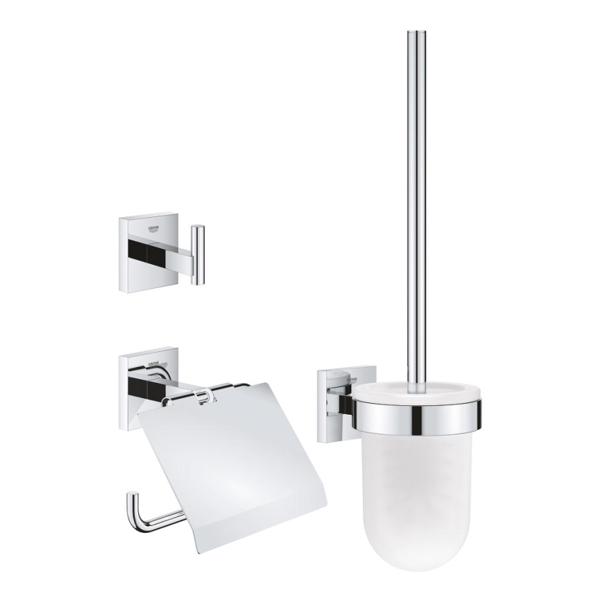 GROHE 41123000 - 3 v 1 sada doplnkov na toaletu, lesklý chróm