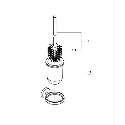 GROHE 41185000 - Súprava na čistenie toalety, lesklý chróm
