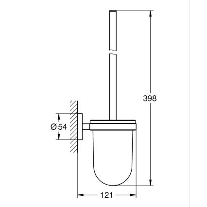 GROHE 41185000 - Súprava na čistenie toalety, lesklý chróm