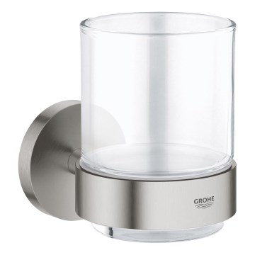 GROHE 41194DC0 - Sklenený pohárik s nerezovým držiakom START
