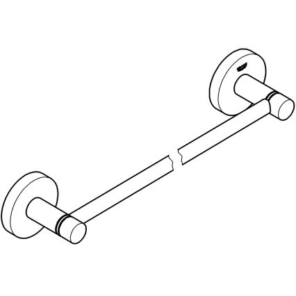 GROHE 411972430 - Držiak na uteráky START 504 mm čierna
