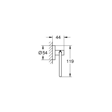 GROHE 412002430 - Držiak toaletného papiera START 119 × 44 mm čierny