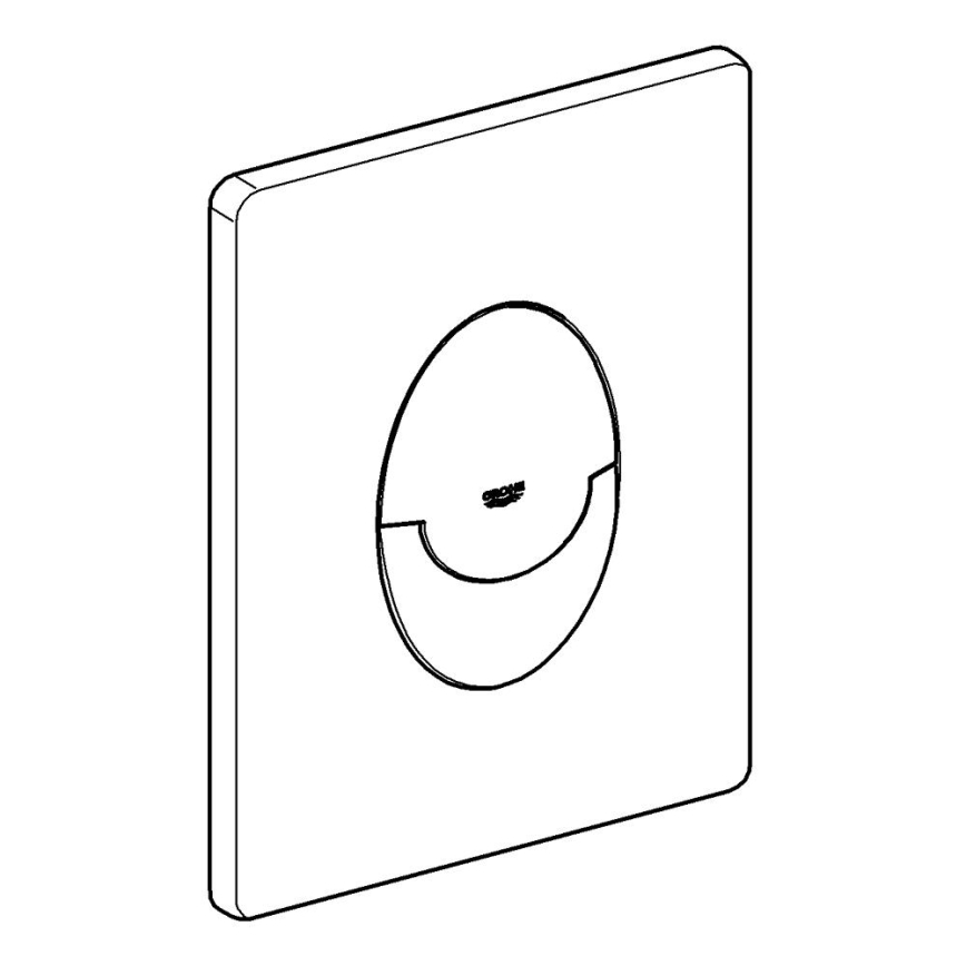 GROHE 42304SH0 - Ovládacie tlačidlo SKATE AIR 156 × 197 mm biele