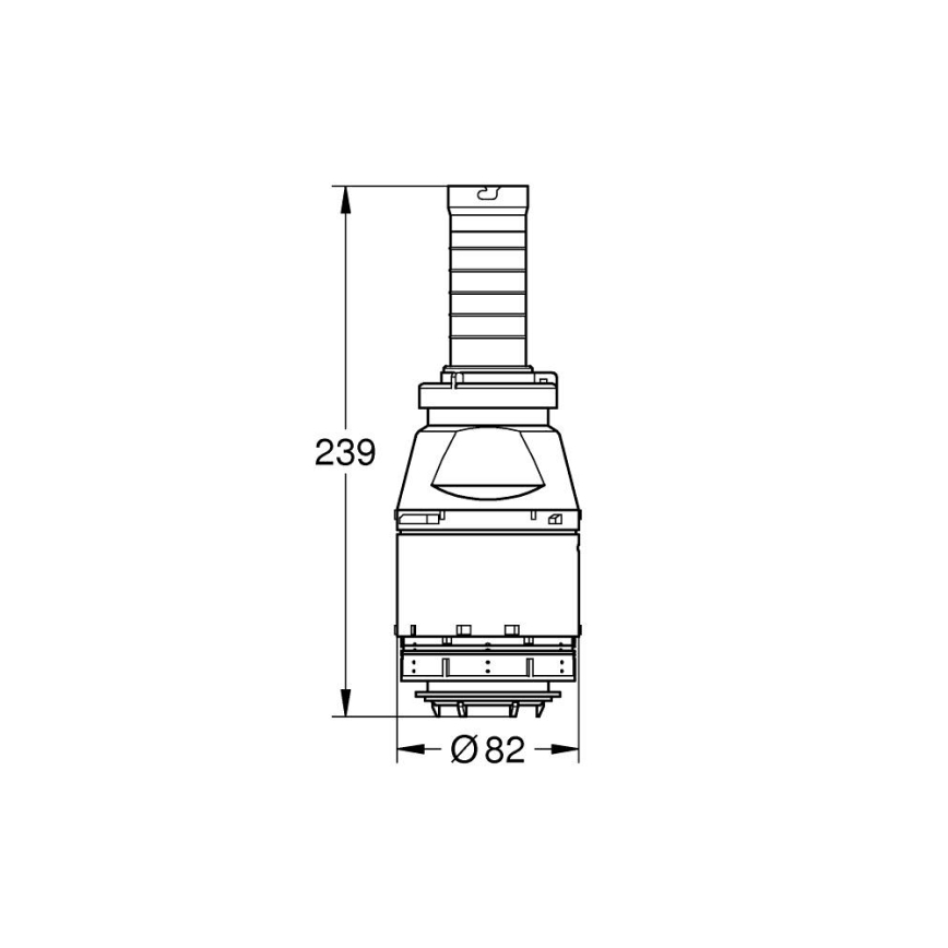 GROHE 42690000 - Servo splachovací ventil bez ventilového sedla, bez predĺženia