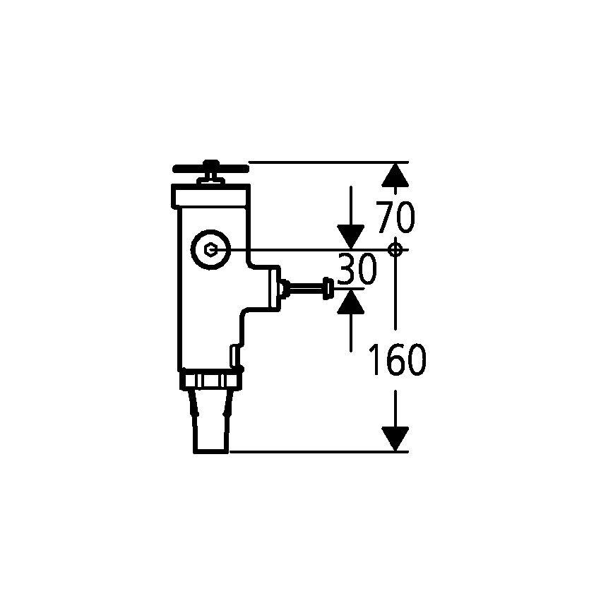 GROHE 43996000 - Tlakový splachovací ventil RONDO 3”