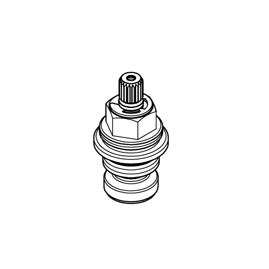 GROHE 45964000 - Vrchný diel DN 15 mosadz/zlatá