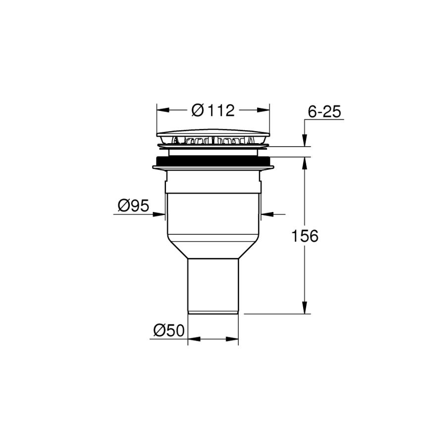GROHE 49533000 - Odtoková súprava pr. 112 mm lesklý chróm