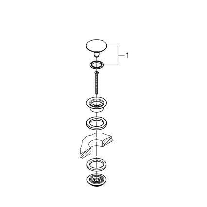 GROHE 65807DA0 - Odpadová súprava zlatá