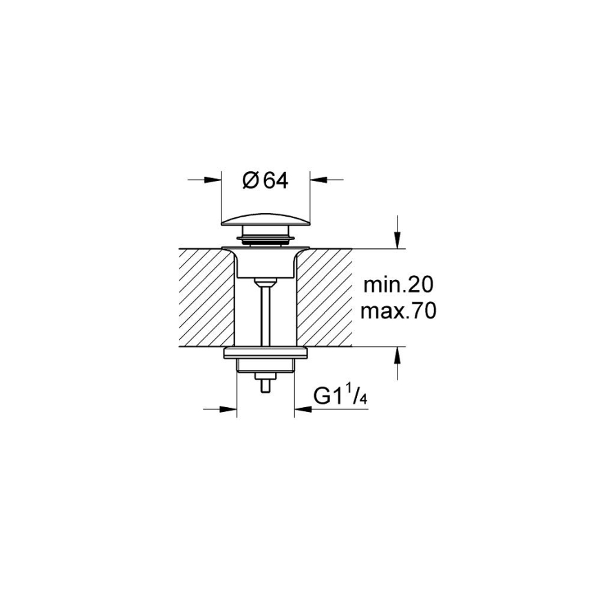 GROHE 65807DA0 - Odpadová súprava zlatá