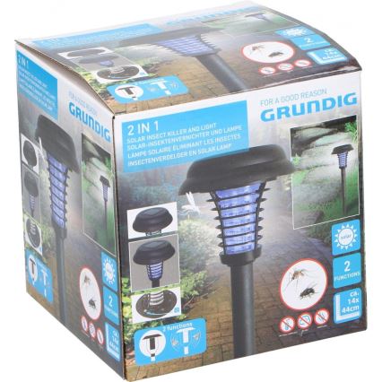 Grundig 12217 - LED Solárna lampa a lapač hmyzu LED/1xAA