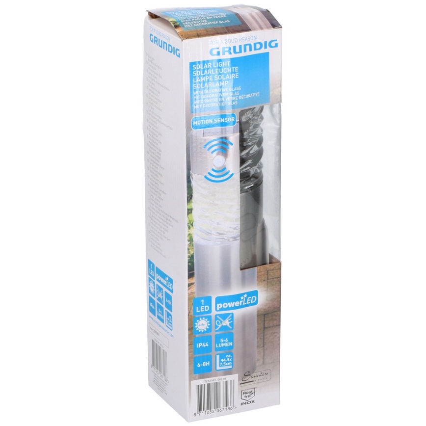 Grundig 14 - LED Solárna lampa 1xLED 1xAAA 600 mAh IP44