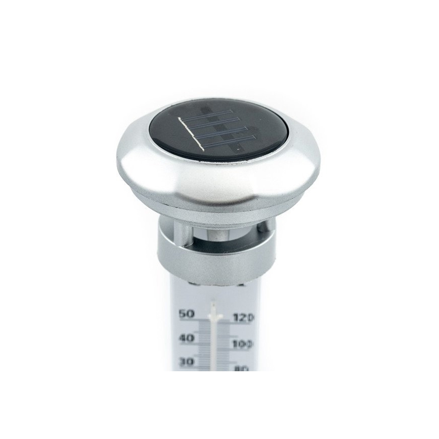 Grundig 89640 - solárna LED lampa s teplomerom, 1,2 V, 600 mAh, IP44