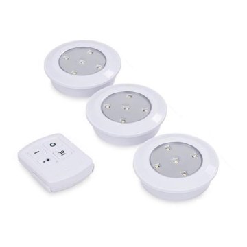 Grundig 9 – SADA 3x LED Stmievateľné svietidlo s diaľkovým ovládačom 3xLED/0,3W/3xAAA Grundig 9 – SADA 3x LED Stmievateľné svietidlo s diaľkovým ovládačom 3xLED/0,3W/3xAAA